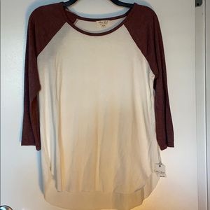 NWT Baseball Tee